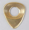 Dugain Contoured Pick (No Index Imprint with Hole) - Brass