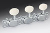 Schaller Classic Deluxe Tuners (Chrome- Ivoroid Buttons)
