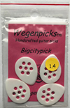 Wegen Big City Picks 1.4mm (4 Pack) (White)