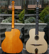 DELL’ARTE OVAL-HOLE HOMMAGE GUITAR WITH CASE (WITH RARE MAPLE BACK AND SIDES!!)***SOLD!!!***