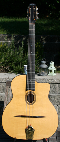 2008 Dupont BUSATO Standard Oval Hole Guitar (Mahogany Back and Sides) with Hardshell Case ***SOLD!!