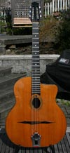 1974 Jacques Favino 14 Fret Oval Hole Guitar #369 (Indian Rosewood Back and Sides) with Bigtone PU