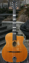 1971 Jacques Favino 14 Fret Oval Hole Guitar #187 (Enrico Macias Modele - Maple Back and Sides) with