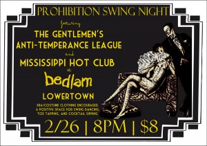 Prohibition Swing Night in St. Paul, MN @ Bedlam Lowertown | Saint Paul | Minnesota | United States