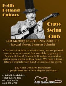 Los Gatos Gypsy Swing Club @ Keith Holland Guitars | Los Gatos | California | United States