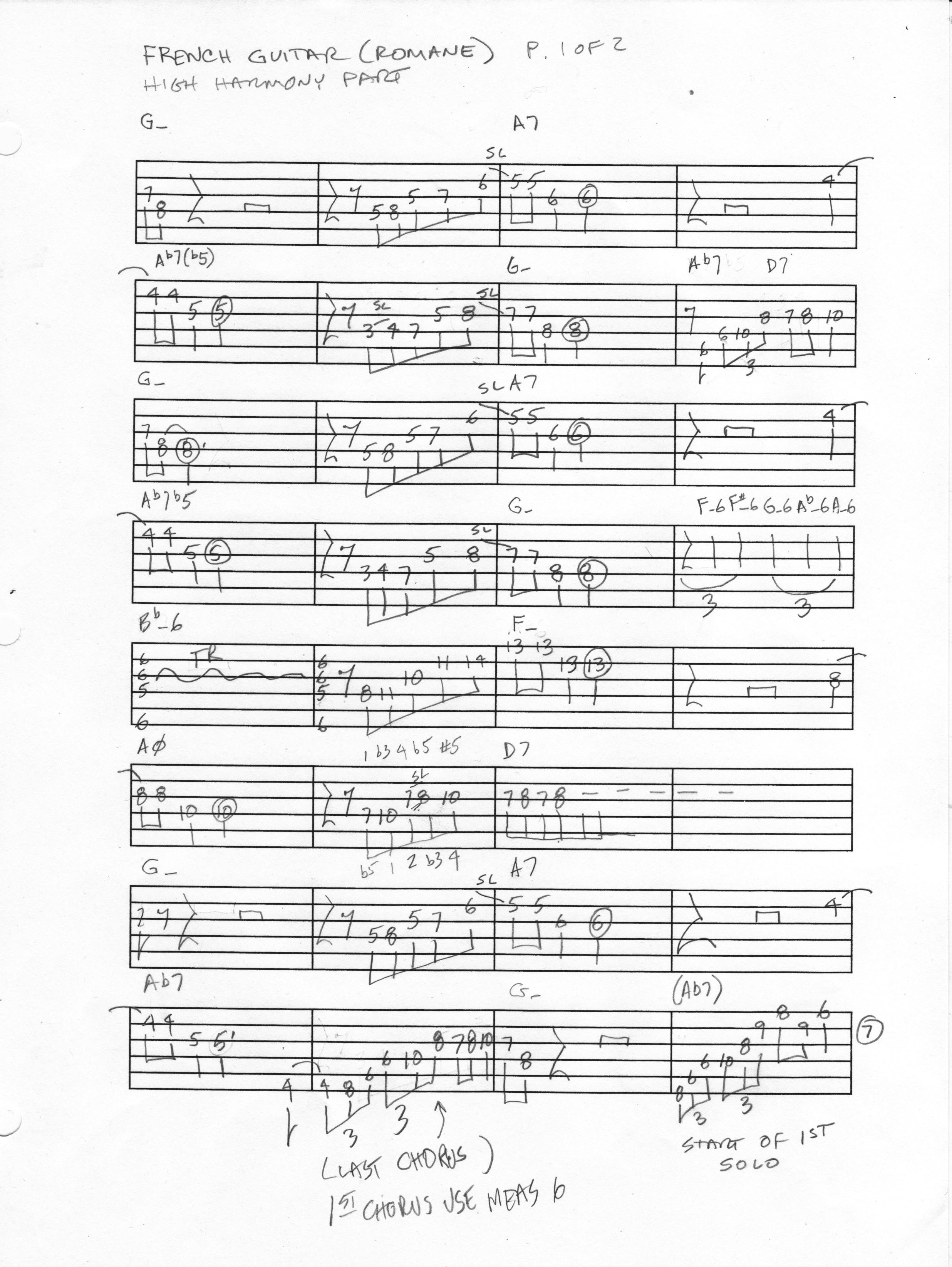 Chords for French Guitar (by Romane) — DjangoBooks Forum