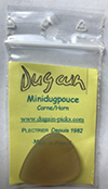 Dugain Mini Contoured Pick (No Index Imprint)- Cow Horn