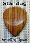 Dugain Contoured Pick - Bois de Rose (Tulipwood)