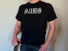 Distressed "DJANGO" Gypsy Jazz Black T-Shirt