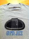 D Hole "Grande Bouche" and "Gypsy Jazz" Grey Men's T-Shirt