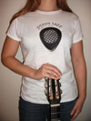 Women's "Gypsy Jazz" Guitar Pick White T-Shirt