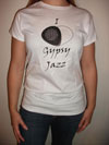 Women's "I Love Gypsy Jazz" White T-Shirt