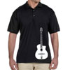 Offset Selmer Guitar Men's Collared Polo Black