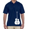 Offset Selmer Guitar Men's Collared Polo Blue