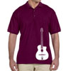 Offset Selmer Guitar Men's Collared Polo Maroon