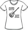 Women's "Gypsy Jazz" And Selmer Style Guitar White T-Shirt