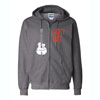 Distressed Selmer And Gypsy Jazz Zip Hoodie