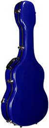 FIBERGLASS JUMBO GYPSY GUITAR CASE, BLUE