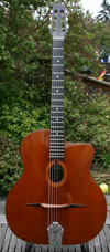 1978 Jacques Favino 14 Fret Oval Hole Guitar #640 (Cedar Top - Indian Rosewood Back and Sides) HSC