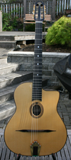 USED 2009 Manouche Latcho Drom OR-101 Oval Hole, Laminated Indian Rosewood back and sides, 14 Fret G