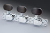 Schaller Classic Deluxe Tuners (Chrome- Ebony Buttons)
