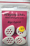 Wegen Big City Picks 2.2mm (4 Pack) (White)